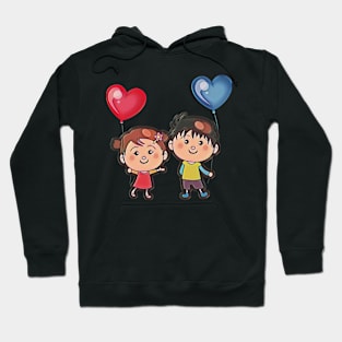 couple ballons Hoodie